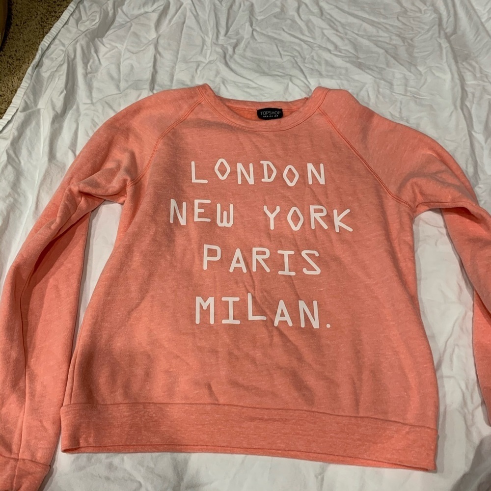 topshop london new york paris milan Sweatshirt